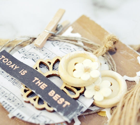 White Decorative Paper Flowers 1cm 60pcs