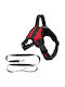 Comfortable Breathable Dog Harness Walking Running Red M