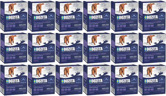 Bozita Nasses Hundefutter mit Fleisch und Türkei 18x370gr