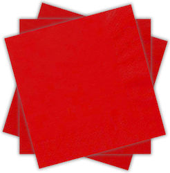 3-ply Napkins 20 Pcs Red Red