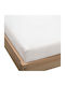 KZ Σεντόνι Ημίδιπλο με Λάστιχο 120x200εκ. White
