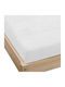 KZ Single Fitted Sheet 90x200cm White
