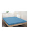 KZ Bed Sheet King Size With Rubber Hugger 180x200cm Dark Blue