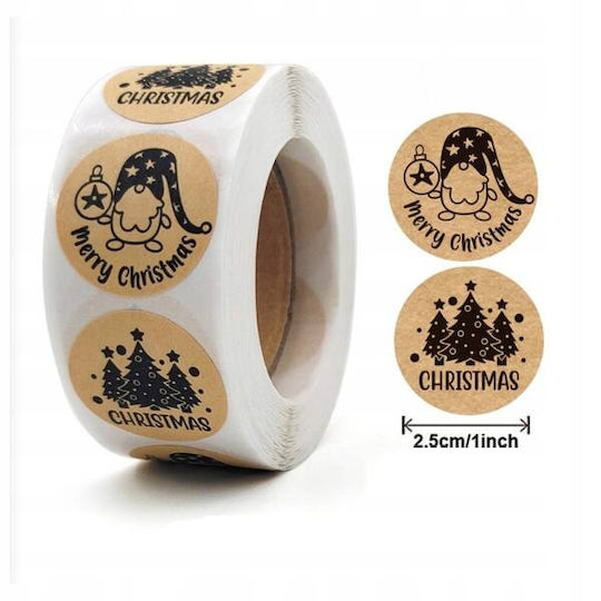 Ecarla Merry Christmas Stickers Nnk15 500pcs