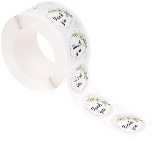 Thank You Aufkleber Labels Auf Rolle X500