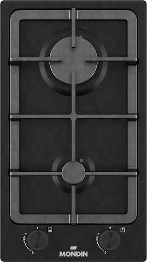 Mondin Domino Gas Autonomous Cooktop 28.8x50cm