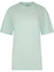 Apunws26033stngsea Women's Short Sleeve Green Blouse