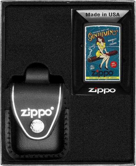 Zippo Girl Windproof Flame Lighter in Beige Colour