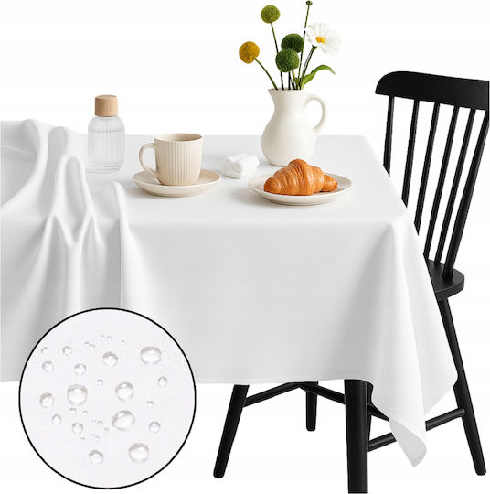 Now Art Τραπεζομάντηλο Αλέκιαστο White 140x200εκ.