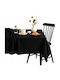 Now Art Τραπεζομάντηλο Black 140x400εκ.
