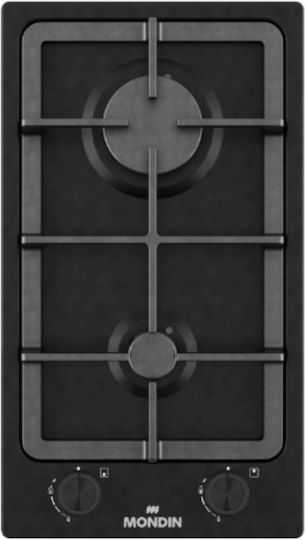 Mondin Domino Gas Autonomous Cooktop 28.8x50cm
