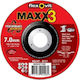 Flexovit Ceramic Grinding Disc 125x7.0x22.23 Maxx 3 Grinding Wheels