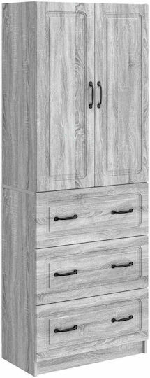 Bücherregale Grau Sonoma 2Stücke 66x34.5x87cm