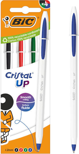 BIC Cristal Up Στυλό Ballpoint 4τμχ