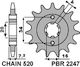 Pbr Jtf1903 Front Sprocket 14 Ktm 125 Duke Steel Durable Strong