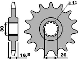 PBR JTF1370 Vorderes Ritzel 15 Stahl Langlebig Robust Leicht Gewichtig