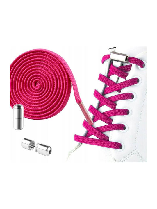 Ecarla Elastic No-tie Shoelaces Fuchsia Sdb01f 2pcs