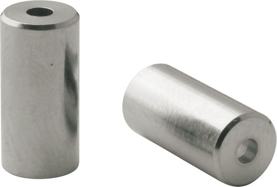 Elvedes Aluminium Bremszug-Endkappen 5mm Silber Set 10 Stück