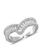 Kiriakos Gofas Women's Ring with Zircon from Silver