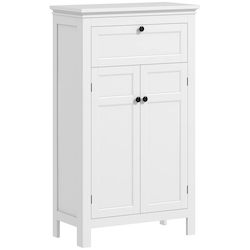 HomCom Шкаф За Баня 60x30x102.5cm Бял 834-721V00WT
