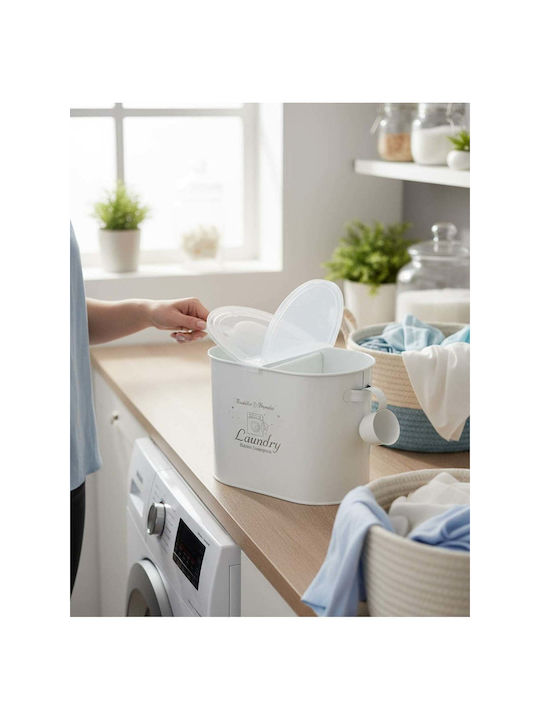 SteweHome Metallic White Organizer