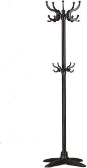 SteweHome Καλόγερος Μεταλλικός Μαύρος 168cm