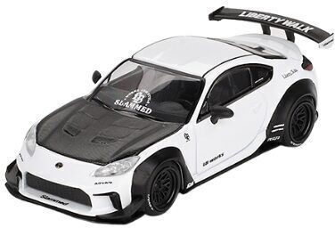 Model Mașină Toyota Gr86 Lb Nation Alb 2023 Scara 1:64 Mini GT Mgt769