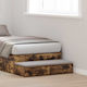 vidaXL Wooden Bed Drawer Smoky Oak 80x36.5x16.5cm