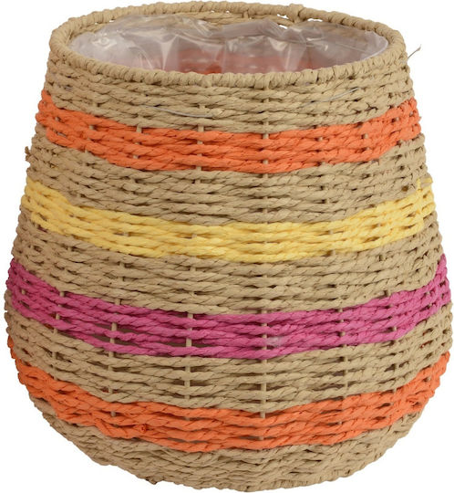 Kaemingk Papperrope Декоративна Кошница От Бамбук Многоцветна 27x27x25см