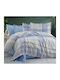 MayHome Set Bed Sheets for Double with Rubber Hugger 160x200+30cm Geometric 4 Pieces