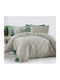 MayHome MayHome Bettbezug Set 260x240cm King Size mit 2 Kissenbezügen Geometrisch