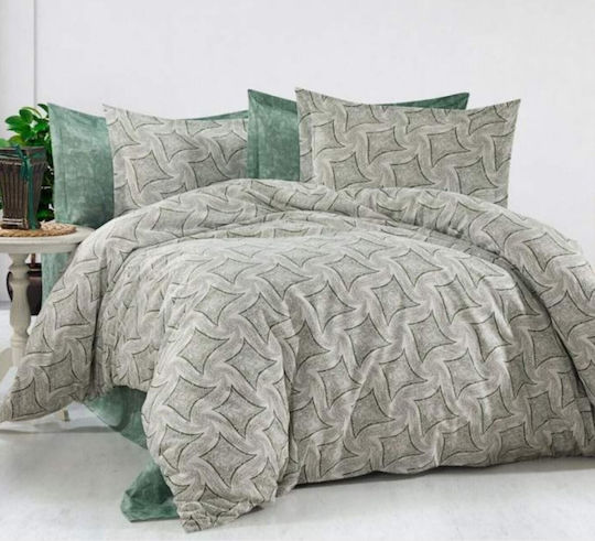 MayHome MayHome Coverlet Set Single Cotton & Polyester Geometric 160x240cm