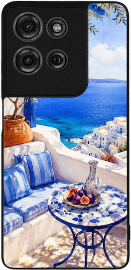 Sonique Greek Island Muse Series Handyhülle Motorola Moto G75 5G Aussicht auf die Ägäis