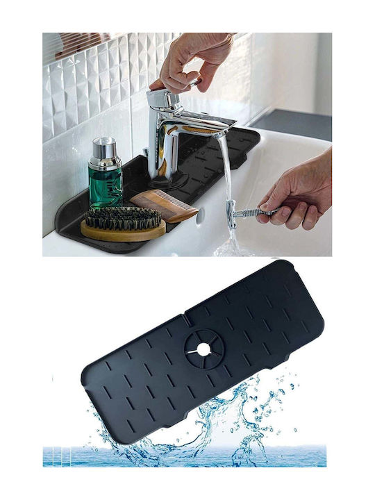 SteweHome Wooden Bath Mat STE-034281-P34281 Black 37x13.7cm