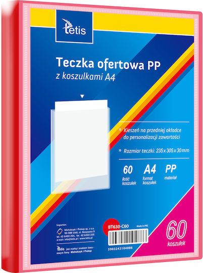 Pp Presentation Folder 60 Sleeves A4 Red