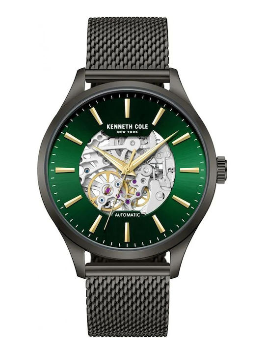 Kenneth Cole Men's Watch 42mm Automatic With Black Metal Bracelet