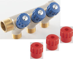 Distribuitor Sanitar Cu Două Căi 3-4"x1-2" Sistem Profesional Din Alamă