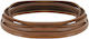 vidaXL Leather Brown Lace