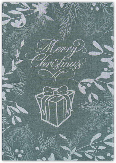Zwoltex Zwoltex Weihnachtliches Handtuch Stoff Grün 70x50cm