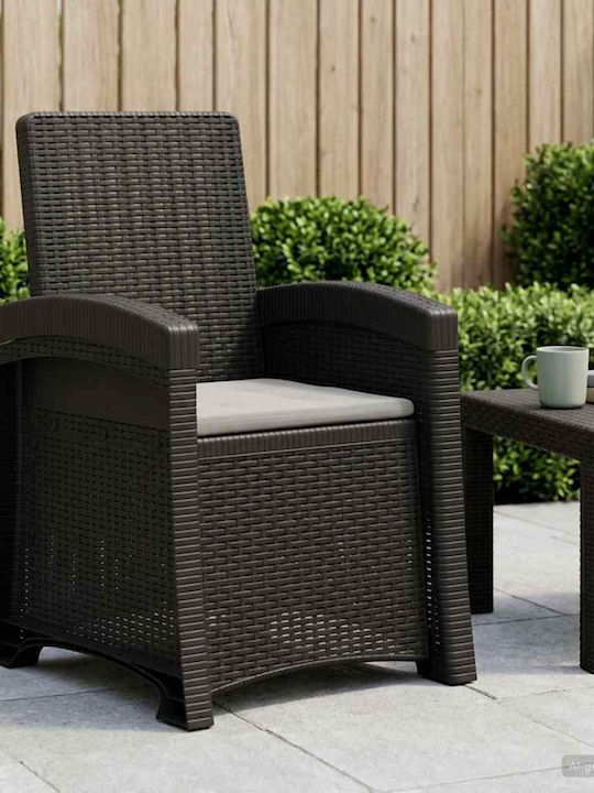 Gartenstühle Rattan Rattan 56x63x92cm