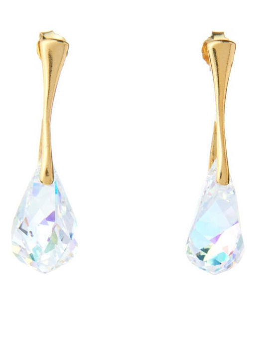The Gem Stories Vergoldete Hängende Ohrringe aus Silber mit Steinen The Gem Stories Vergoldete Hängende Ohrringe aus Silber mit Steinen