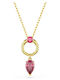 Swarovski Gold Plated Red Necklace