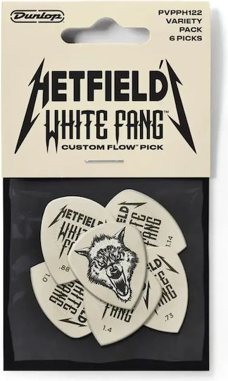 Dunlop Pvpph122 James Hetfield's White Fang Custom Flow Collectible Picks