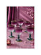 SteweHome Set of Liqueur/Ouzo / Cocktail/Drinking / Coffee/Freddo Glasses in Purple Colour 75ml 6 Pieces