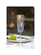 SteweHome Set Of Champagne Glasses Made Of Glass In Blue Colour Goblets 4 Pieces