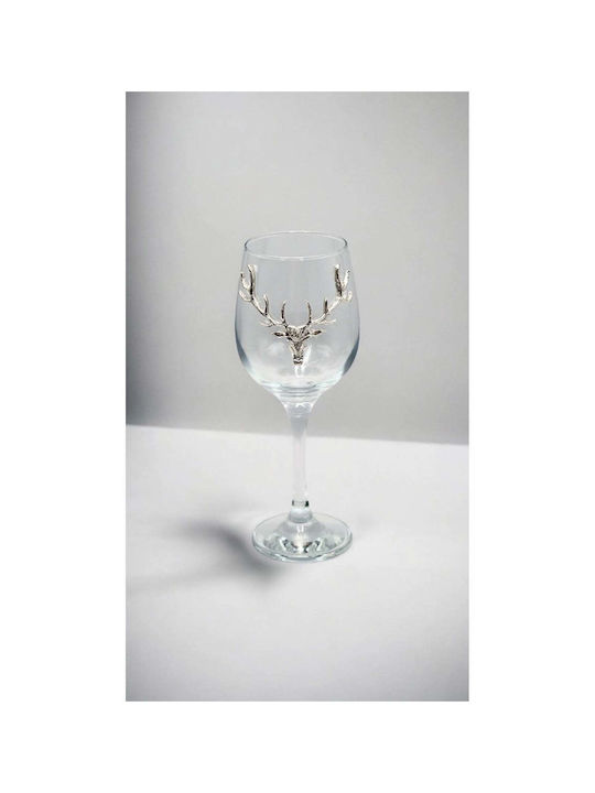 SteweHome Glass for White and Red Wine Made of Glass in Red Colour 399ml