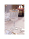SteweHome Set of Liqueur/Ouzo / Cocktail/Drinking Glasses in Gold Colour 240ml 4 Pieces