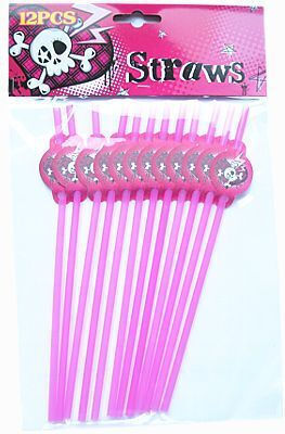 Set 12 Drinking Straws Rock Pi Medallion