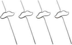Crazy Drink Straws Mustaches 4 Pcs Crazy Drink Straws Mustaches 4 Pcs