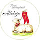 Easter Lamb Cake Wafer Alleluja Easter 20cm